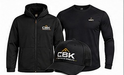 CBK Performance Kit with jacket, shirt, and hat