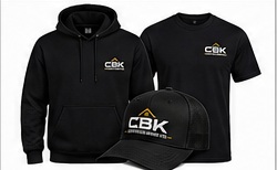 CBK Pro Kit with hoodie, shirt, and hat