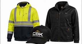 CBK Safety Kit with high visibility hoodie, jacket, and hat